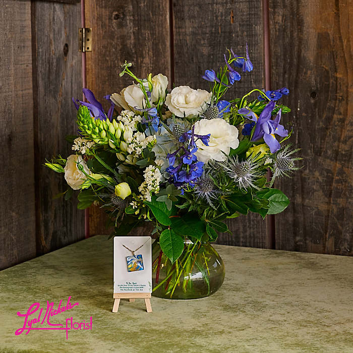 Blue Meadows with VJs Art Pendant