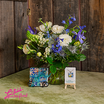 Blue Meadows with Coasters & Pendant